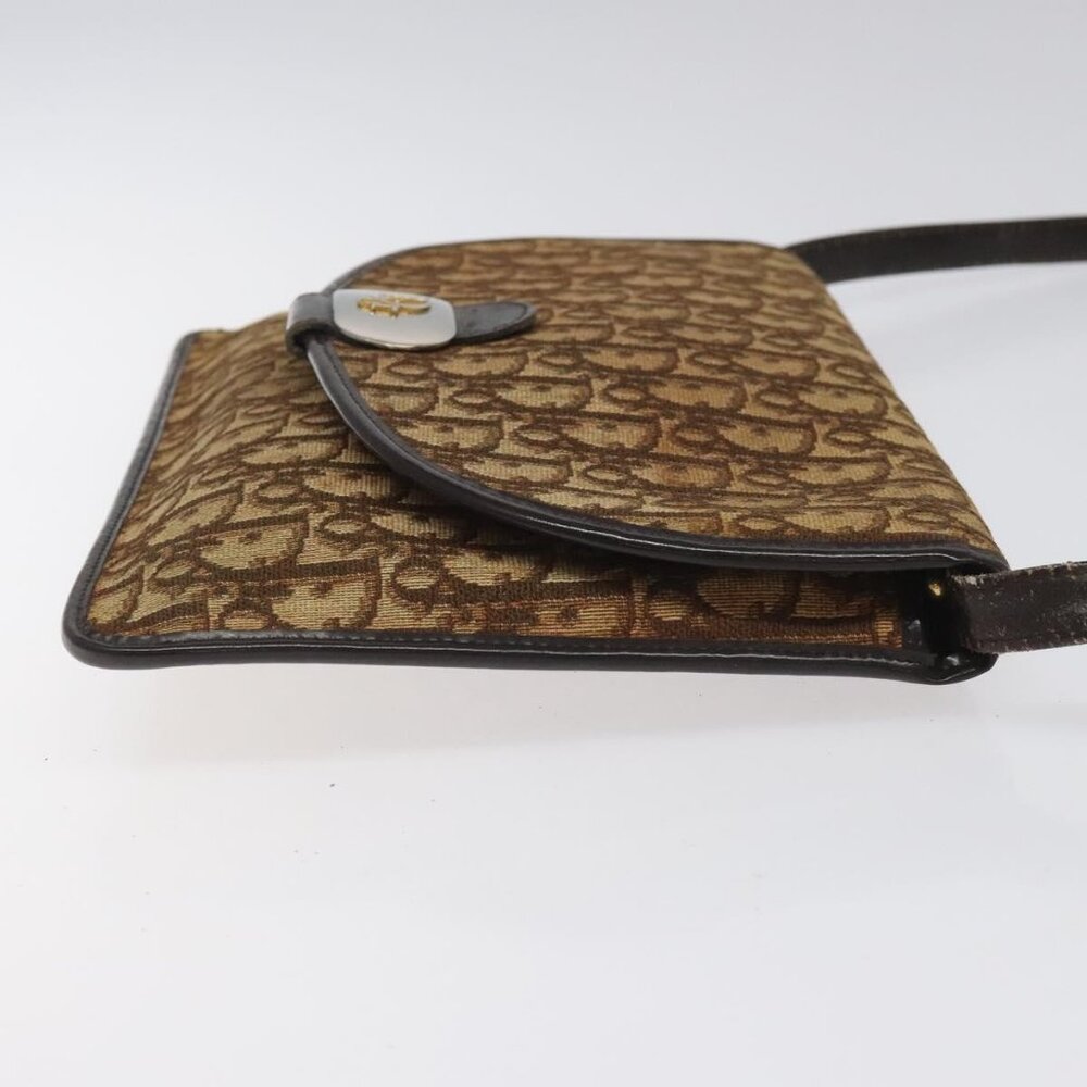 Christian Dior Trotter Canvas Shoulder Bag Brown Auth BD219 - Picture 4 of 16